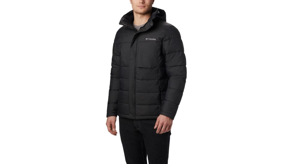 Columbia Ridgeview Peak Hooded Jacket - Mens, Black, Medium, 1864441010-M