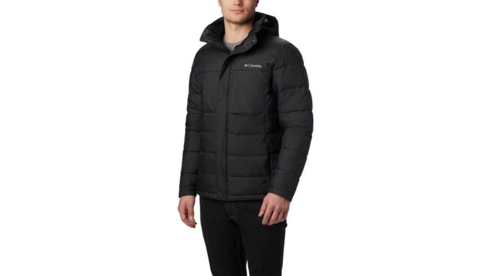 Columbia Ridgeview Peak Hooded Jacket - Mens, Black, Medium, 1864441010-M