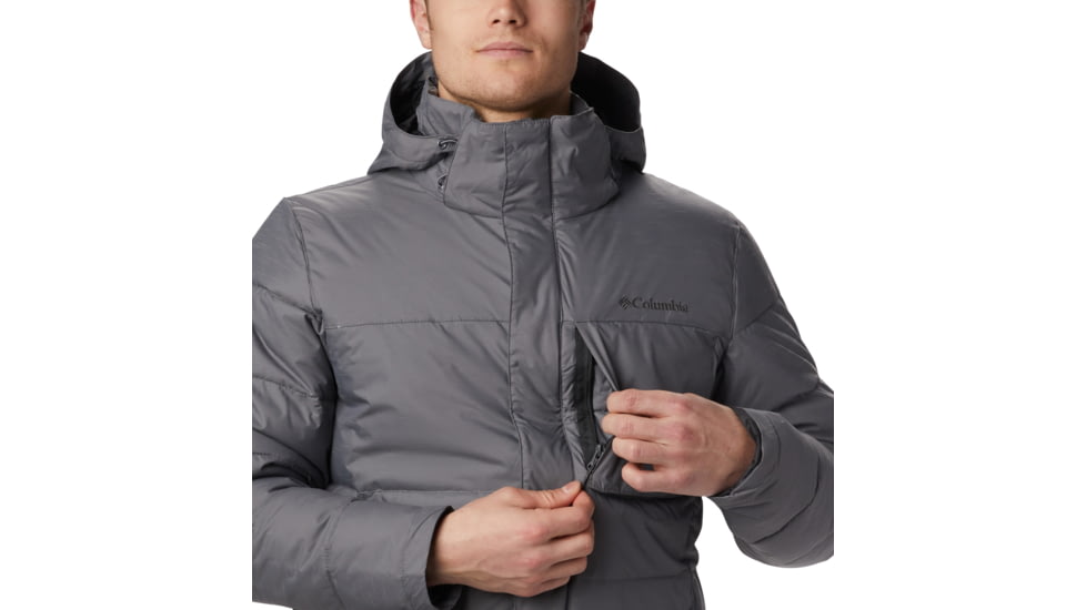 Columbia Ridgeview Peak Hooded Jacket - Mens, City Grey, Medium, 1864441023-M