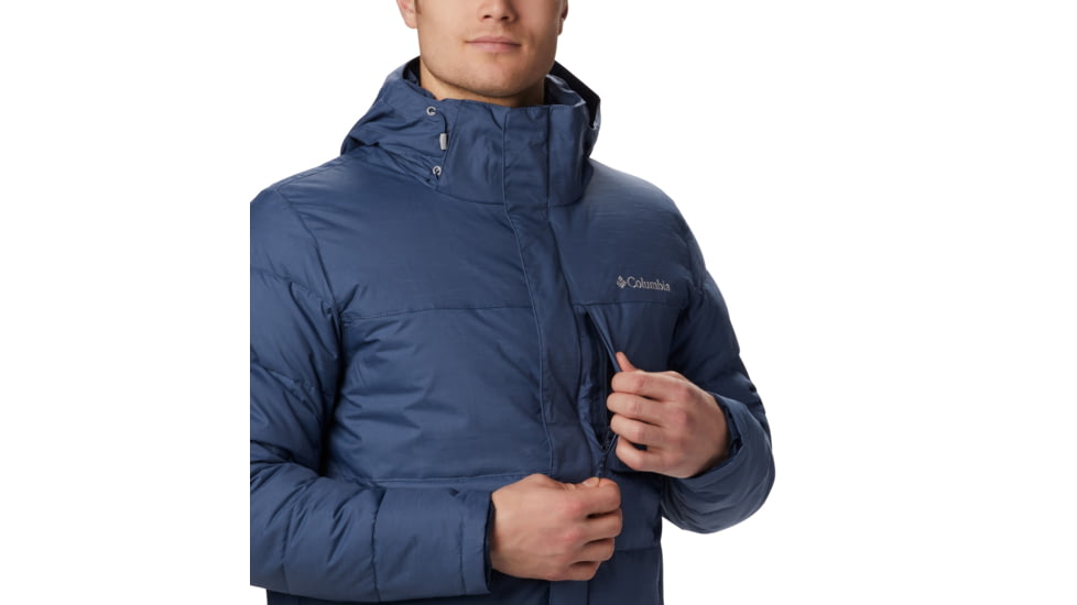 Columbia Ridgeview Peak Hooded Jacket - Mens, Dark Mountain, Medium, 1864441478-M