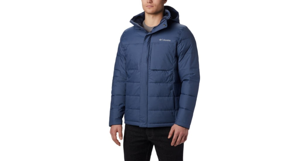 Columbia Ridgeview Peak Hooded Jacket - Mens, Dark Mountain, Medium, 1864441478-M