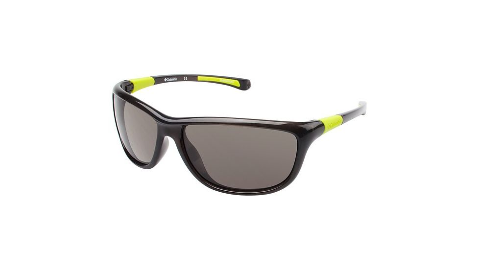 Columbia RIGA Sunglasses - Frame TRANSLUCENT GREY/CHARTREUSE, Lens Color Smoke CBRIGA02