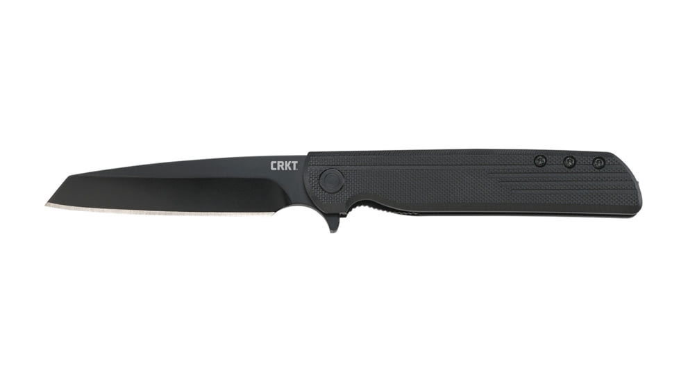 Columbia River 3802K LCK + Tanto 3.24 Folding Tanto Plain Black Oxide 8Cr13MoV