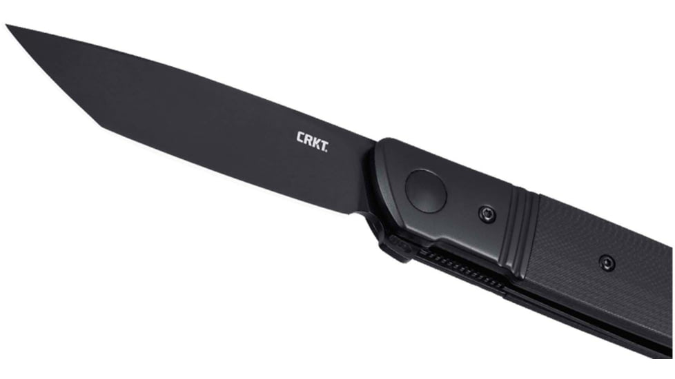 Columbia River Knife &amp; Tool Bamboozled, Folding Knife, Assisted Opening, 3.31" Tanto Blade, D2 Blade Steel, 7.75" Overall Length, Oxide Finish, Black, G10 Handle, Liner Lock, 5720K