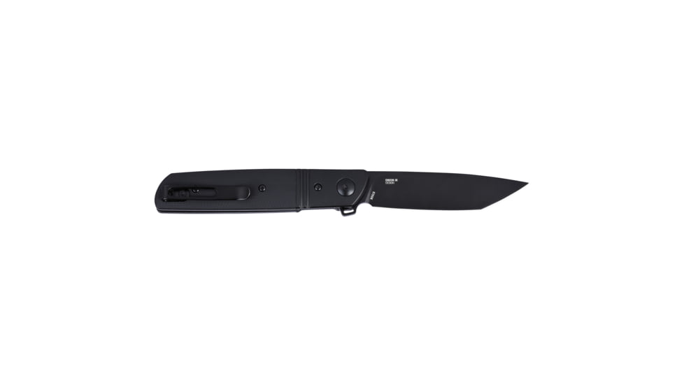 Columbia River Knife &amp; Tool Bamboozled, Folding Knife, Assisted Opening, 3.31" Tanto Blade, D2 Blade Steel, 7.75" Overall Length, Oxide Finish, Black, G10 Handle, Liner Lock, 5720K