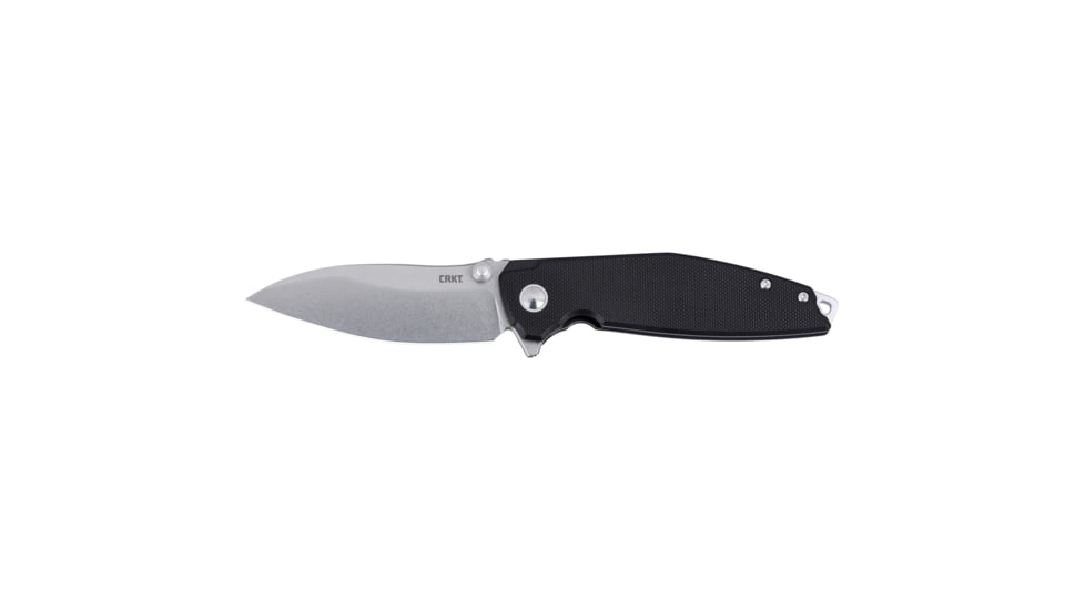 CRKT Ibis Folding Knife, 3.09in, 8Cr13MoV Stainless Steel Blade, Drop Point Blade, Stainless Steel Handle, 2540