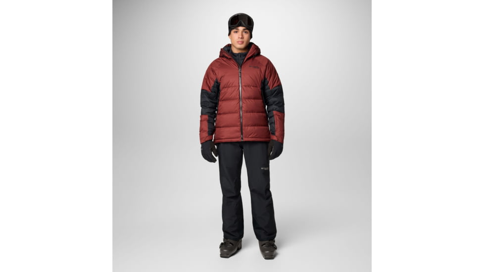 Columbia Roaring Fork II Down Jacket - Mens, Spice/Black, Small, 2087341681-S