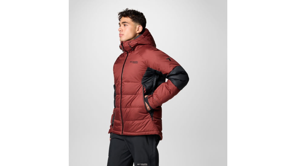 Columbia Roaring Fork II Down Jacket - Mens, Spice/Black, Small, 2087341681-S