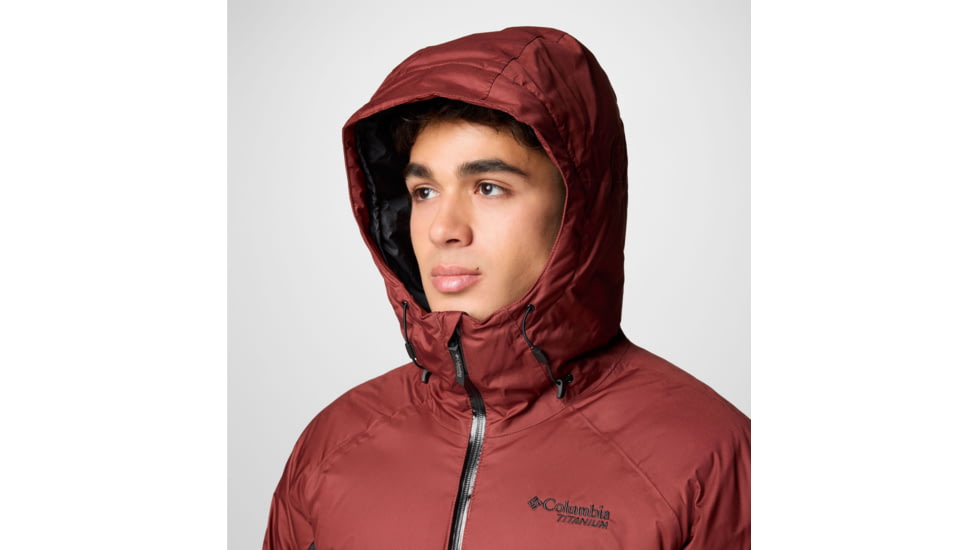 Columbia Roaring Fork II Down Jacket - Mens, Spice/Black, Small, 2087341681-S