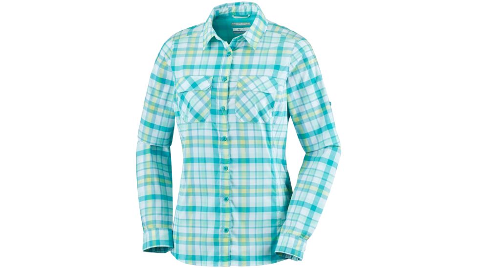 Columbia Saturday Trail Plaid Long Sleeve Shirt - Women's-Iceberg Plaid-X-Small