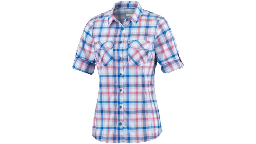 Columbia Saturday Trail Plaid Long Sleeve Shirt - Women's-Oxygen Plaid-X-Small