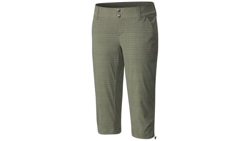 Columbia Saturday Trail Printed Knee Pant - Womens, Cypress Mountain Triangle Prt, Size 2, 18in Inseam, 16413313162