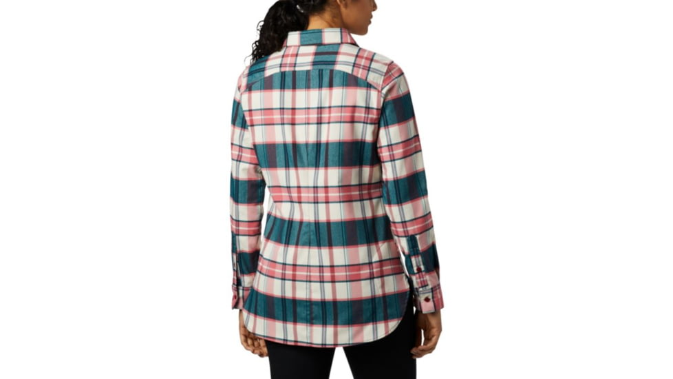 Columbia Silver Ridge 2.0 Flannel Tunic - Womens, Beet Plaid, Medium, 1865131607-M