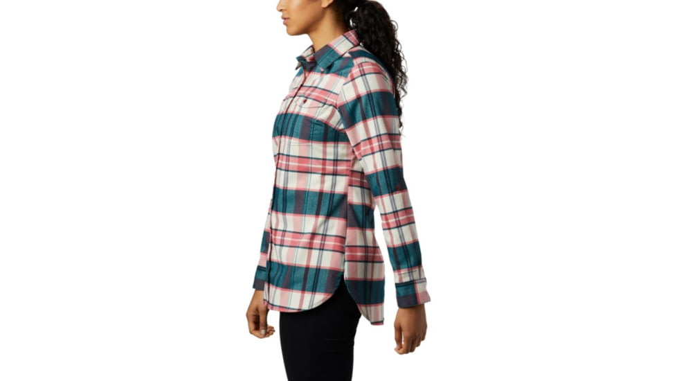 Columbia Silver Ridge 2.0 Flannel Tunic - Womens, Beet Plaid, Medium, 1865131607-M