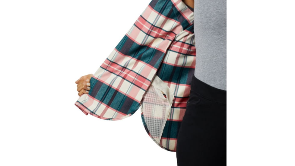 Columbia Silver Ridge 2.0 Flannel Tunic - Womens, Beet Plaid, Medium, 1865131607-M