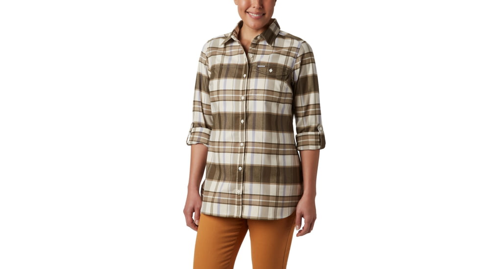Columbia Silver Ridge 2.0 Flannel Tunic - Womens, Dusty Iris Plaid, Medium, 1865131548-M