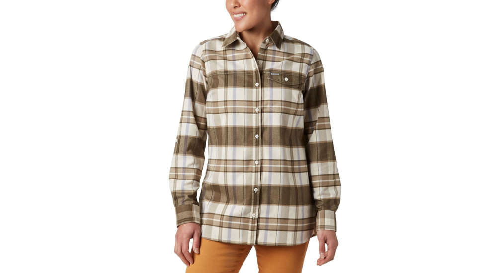 Columbia Silver Ridge 2.0 Flannel Tunic - Womens, Dusty Iris Plaid, Medium, 1865131548-M
