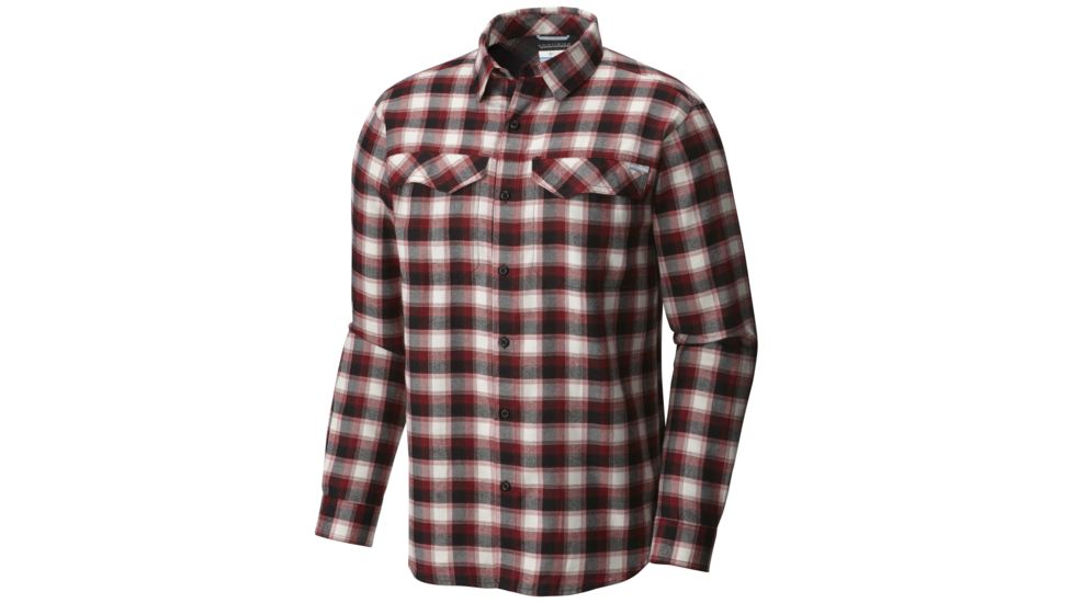 Columbia Silver Ridge Flannel Long Sleeve Shirt - Men's-Red Element Mid Plaid-Small