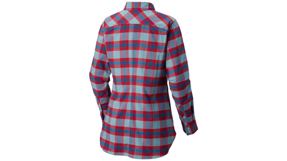 Columbia Silver Ridge Flannel Tunic, Aqua Haze Plaid, Extra Small - Womens, 1802611321-XS