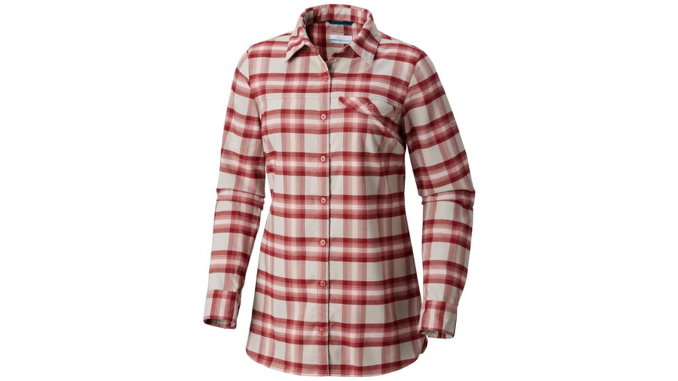 Columbia Silver Ridge Flannel Tunic, Rose Dust Plaid, Extra Small - Womens, 1802611677-XS