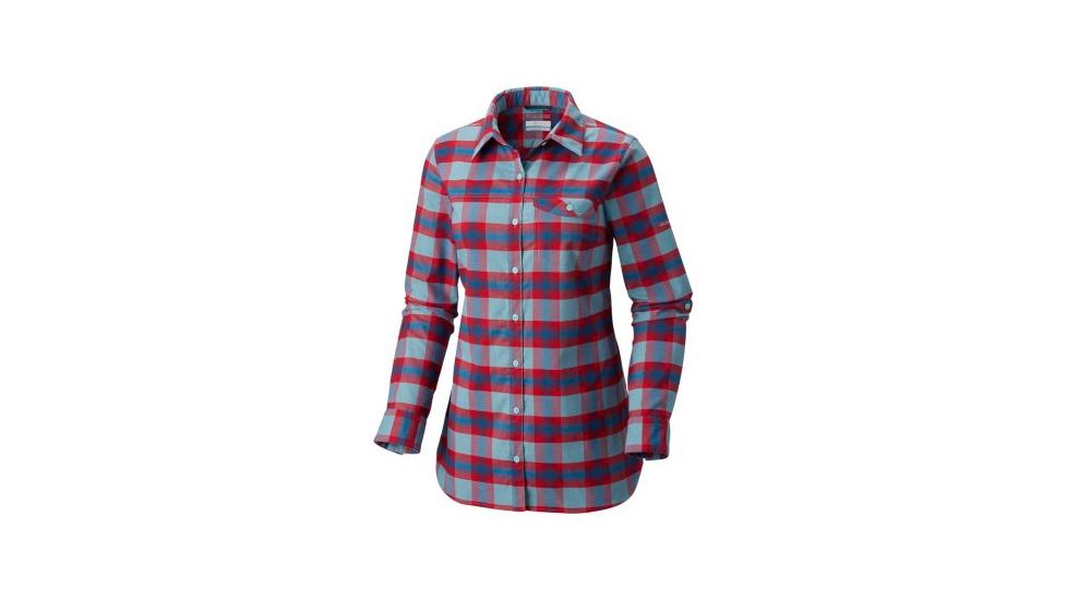 Columbia Silver Ridge Flannel Tunic - Womens, Aqua Haze Plaid, Small, 1802611321-S