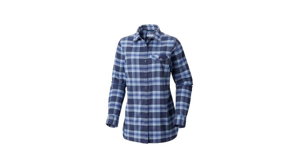 Columbia Silver Ridge Flannel Tunic - Womens, Nocturnal Plaid, Small, 1802611466-S