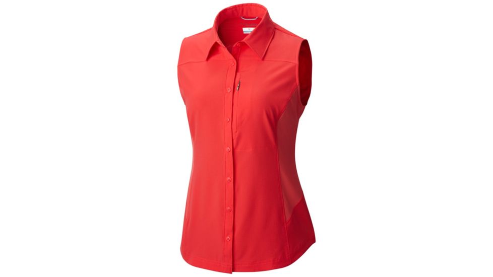 Columbia Silver Ridge II Sleeveless Shirt - Womens, Red Camellia, L 1579901653L