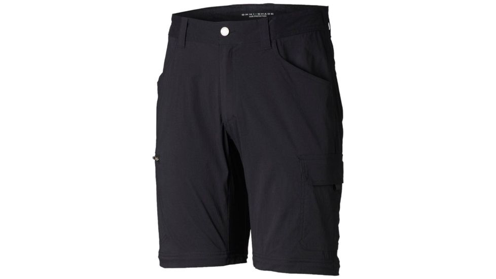 Columbia Silver Ridge II Stretch Convertible Pants - Mens, Black, 30, 28 Inch, 1839341010-30-28