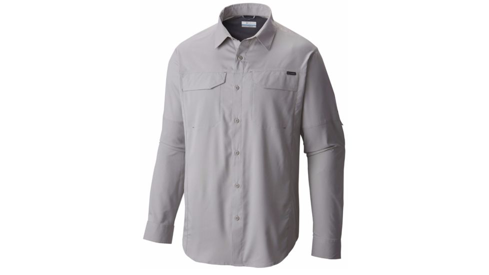 Silver Ridge Lite Long Sleeve Shirt - Mens-Columbia Grey-XX-Large