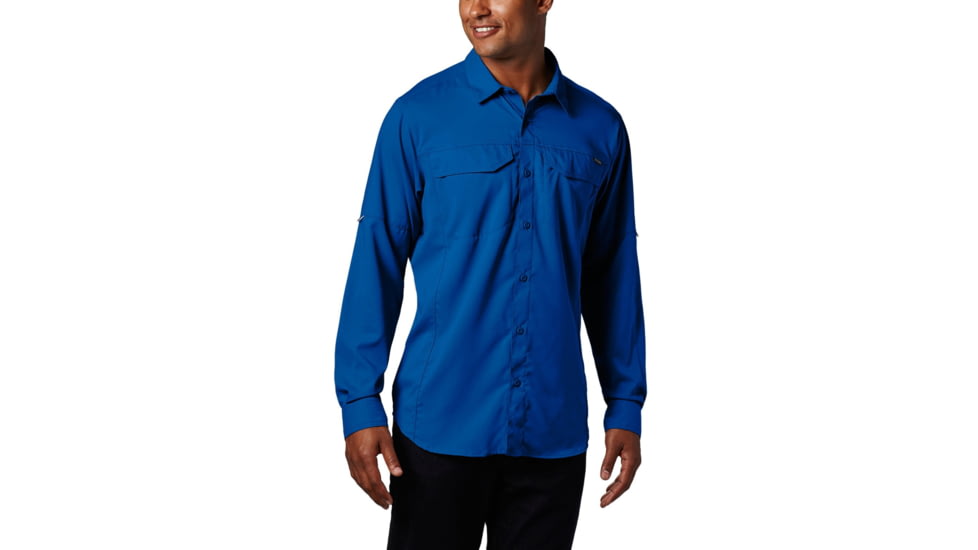 Columbia Silver Ridge Lite Long Sleeve Shirt - Mens, Azul, Small, 165432-437-S