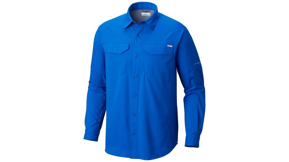 Columbia Silver Ridge Lite Long Sleeve Shirt - Mens, Azul, Small, 165432-437-S