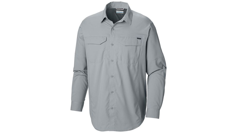 Columbia Silver Ridge Lite Long Sleeve Shirt - Mens, Cool Grey, Extra Large, 1654321019-XL