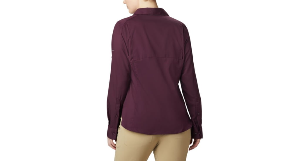 Columbia Silver Ridge Lite Long Sleeve Shirt - Womens, Black Cherry, Small, 1714371522-S