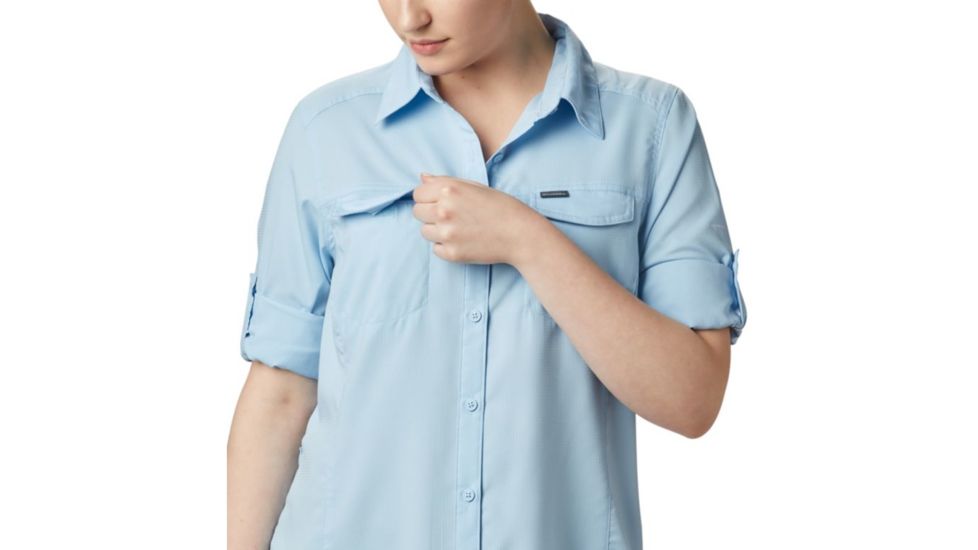 Columbia Silver Ridge Lite Long Sleeve Shirt - Womens, Crystal Blue, Extra Small, 1714371484-XS