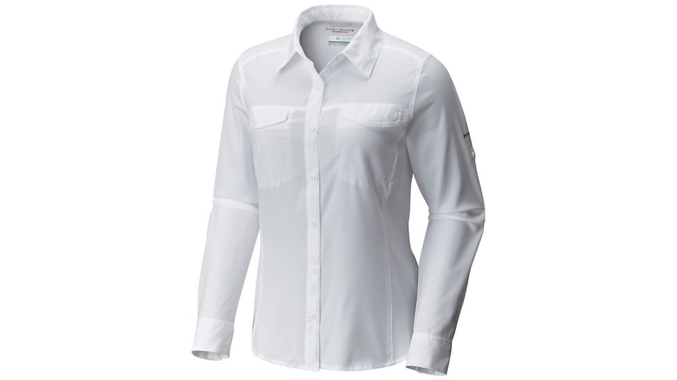 Columbia Silver Ridge Lite Long Sleeve - Shirt - Womens, White, Large, 1714371100-L