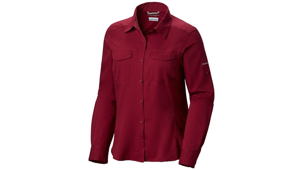 Columbia Silver Ridge Lite Long Sleeve - Shirt - Womens, Wine Berry, Large, 1714371550-L