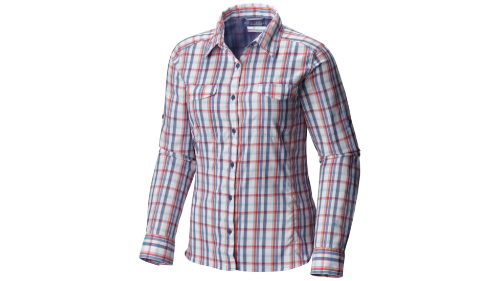 Columbia Silver Ridge Lite Plaid Long Sleeve Shirt - Women's-Bluebell Plaid-Large