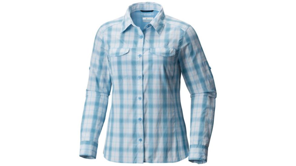 Columbia Silver Ridge Lite Plaid Long Sleeve Shirt - Womens, Blue Sky Plaid, S 1710561989S
