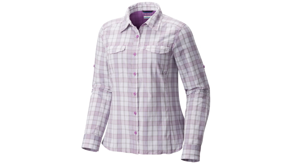 Columbia Silver Ridge Lite Plaid Long Sleeve Shirt - Womens, Crown Jewel Plaid, L, 1710561523L