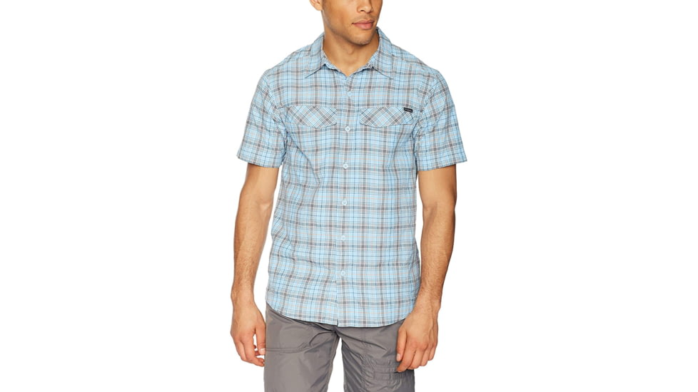 Columbia Silver Ridge Lite Plaid Short Sleeve - Mens, Collegiate Navy Large Plaid, Large, 1711591464-L