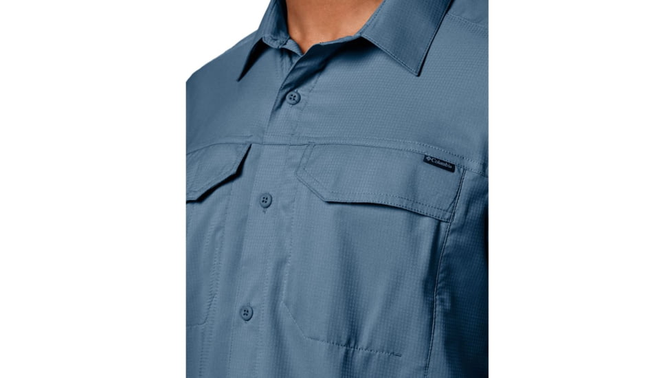 Columbia Silver Ridge Lite Short Sleeve Shirt - Mens, Steel, S, 1654311413S