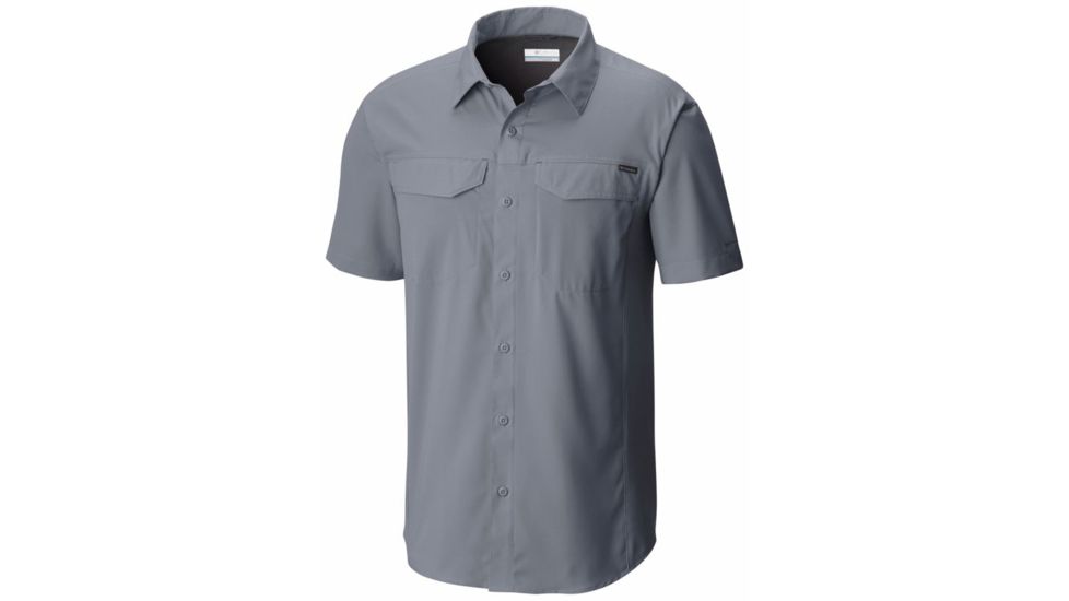 Columbia Silver Ridge Lite Short Sleeve Shirt - Mens, Grey Ash, L 1654311021L