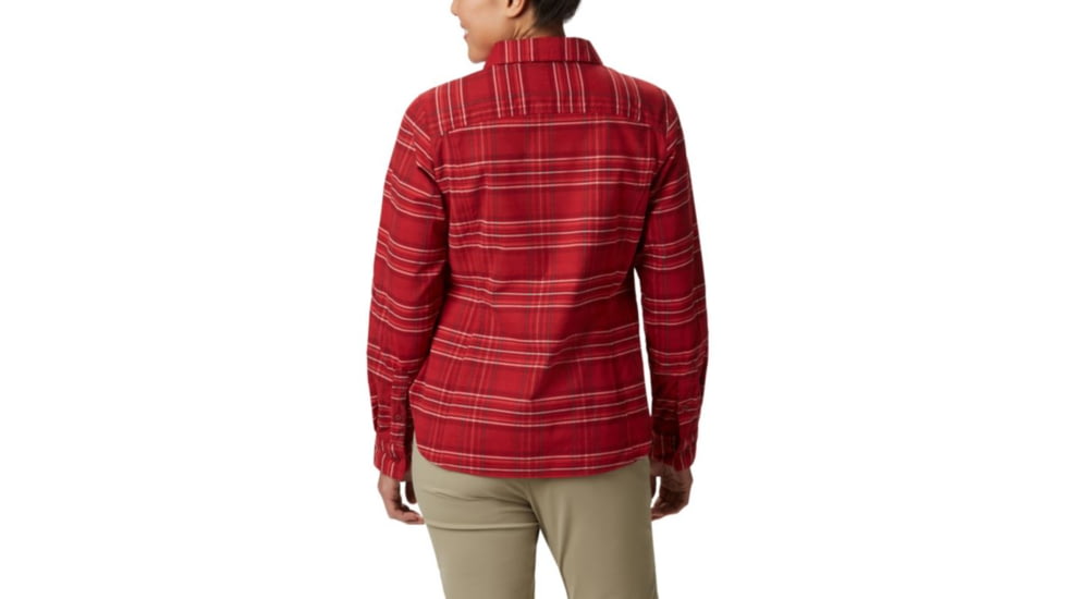 Columbia Silver Ridge Long Sleeve Flannel - Womens, Beet Plaid, Extra Small, 1740471607-XS