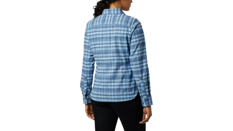 Columbia Silver Ridge Long Sleeve Flannel - Womens, Crystal Blue Plaid, Medium, 1740471484-M