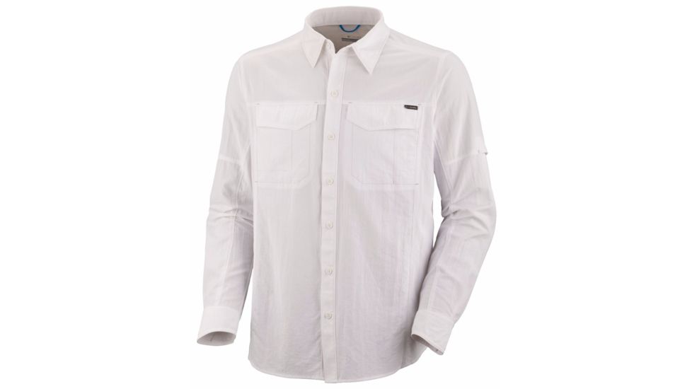 Columbia Silver Ridge Long Sleeve Shirt - Men's-White-Medium