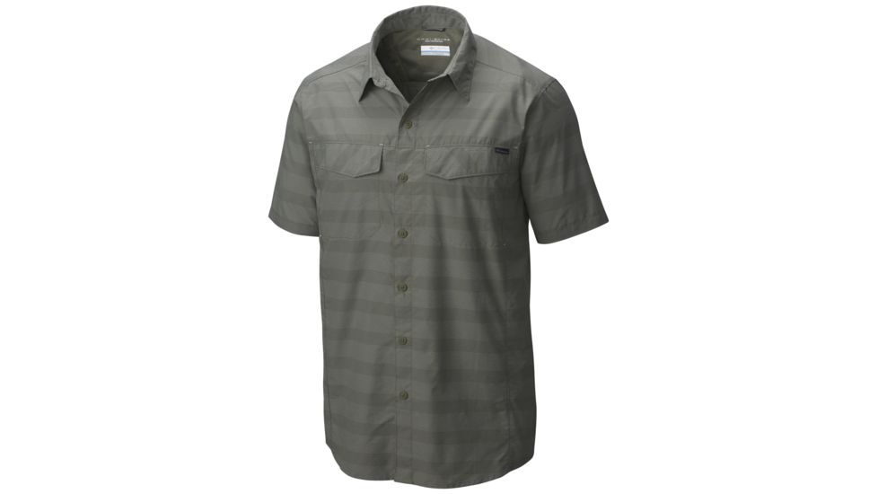 Columbia Silver Ridge Multi Plaid Short Sleeve Shirt - Men's -Cypress Stripe-X-Large