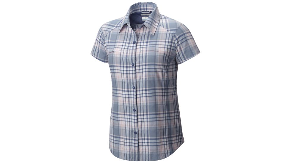 Columbia Silver Ridge Multi Plaid Short Sleeve Shirt - Women's-Beacon Dobby Pl-Medium