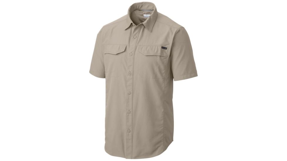 Columbia Silver Ridge Short Sleeve Shirt - Mens, Fossil, L 1441661160L