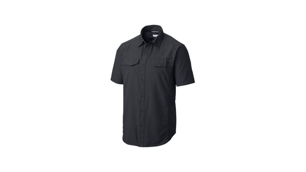 Columbia Silver Ridge Short Sleeve Shirt - Mens, Black, Small, 1441661010-S