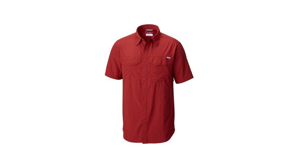 Columbia Silver Ridge Short Sleeve Shirt - Mens, Red Element, Large, 1441661611-L